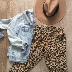 NWOT Leopard Joggers