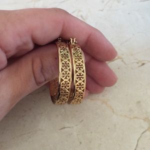 Tory burch hoop earrings