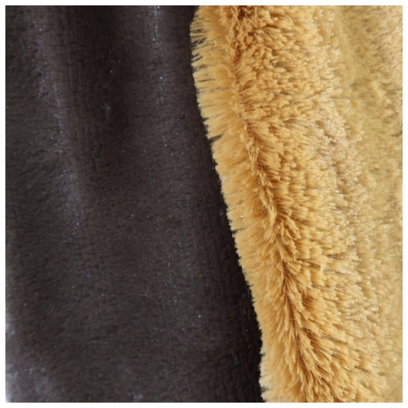 Really Soft Yellow Brown Infinity Scarf - Picture 4 of 4