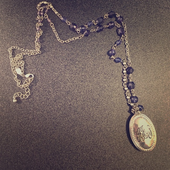 AEO Long Navy Necklace