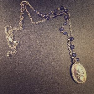 AEO Long Navy Necklace