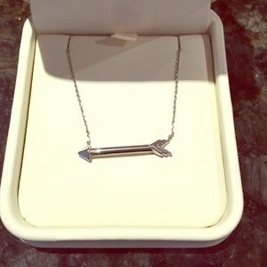Sterling silver arrow necklace
