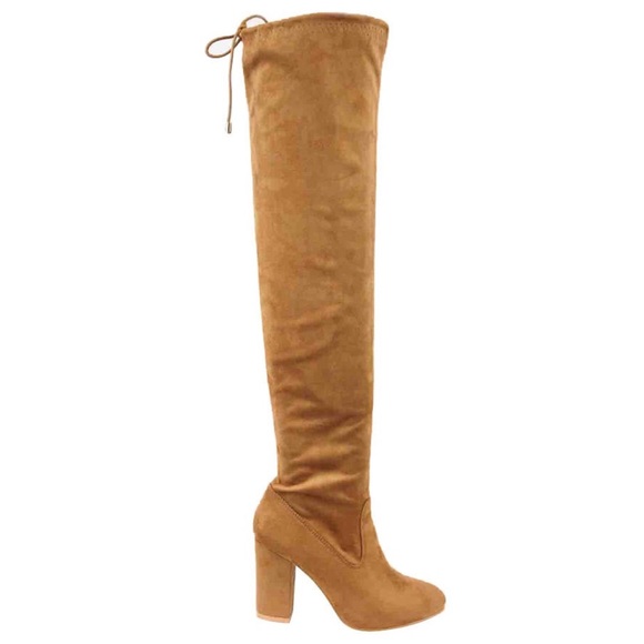 🆑 Sz 8.5❣️5⭐️ Camel Over The Knee Boots - Picture 2 of 4