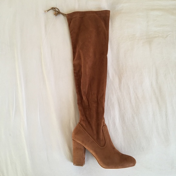 🆑 Sz 8.5❣️5⭐️ Camel Over The Knee Boots - Picture 3 of 4