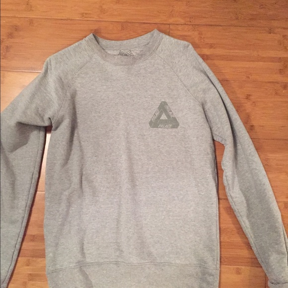 Palace 3M Crew Men's Sweatshirt Grey Small - Picture 3 of 4