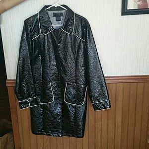 Long vinyl jacket size Large