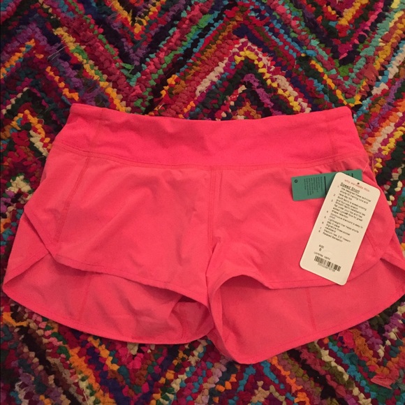 🍋 NWT Neon Pink Speed Short Sz 6 4-Way Stretch