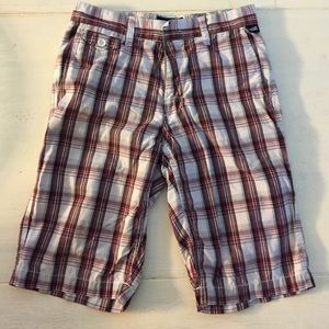 Vans boys plaid shorts