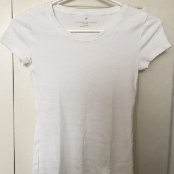 100% cotton BR XXS Petite white crew neck
