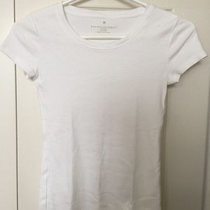 100% cotton BR XXS Petite white crew neck