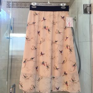 LuLaRoe Lola Skirt birds