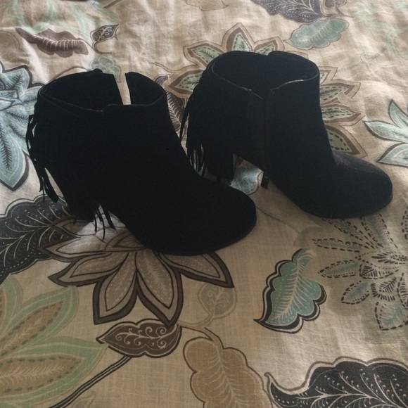 Fringe booties