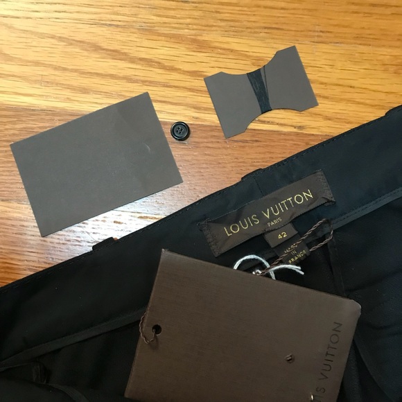 💥NWT💥Louis Vuitton Black Wool Wide-Leg Pant - Picture 2 of 6