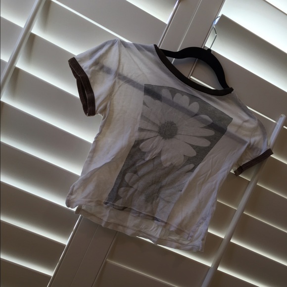 Brandy Melville Flower Crop Top