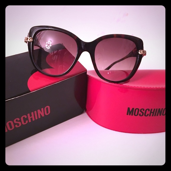 Moschino Designer Sunglasses With Swarovski - image 1