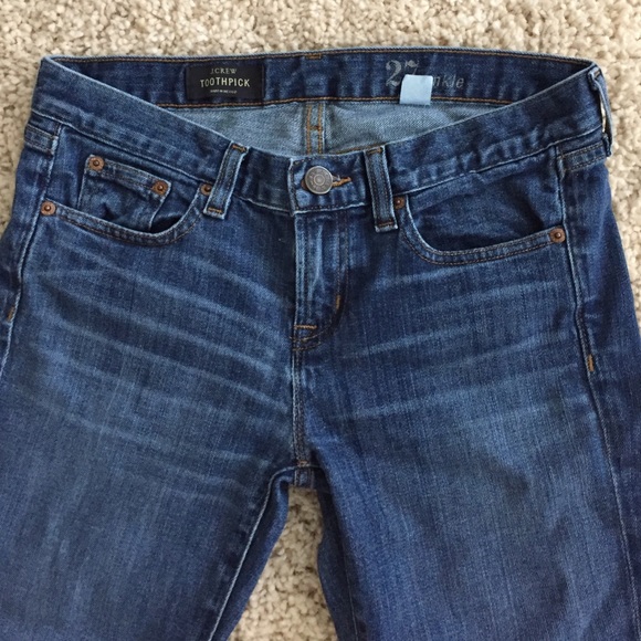 J. Crew Denim - J Crew Toothpick Jeans, Size 27, Medium Wash