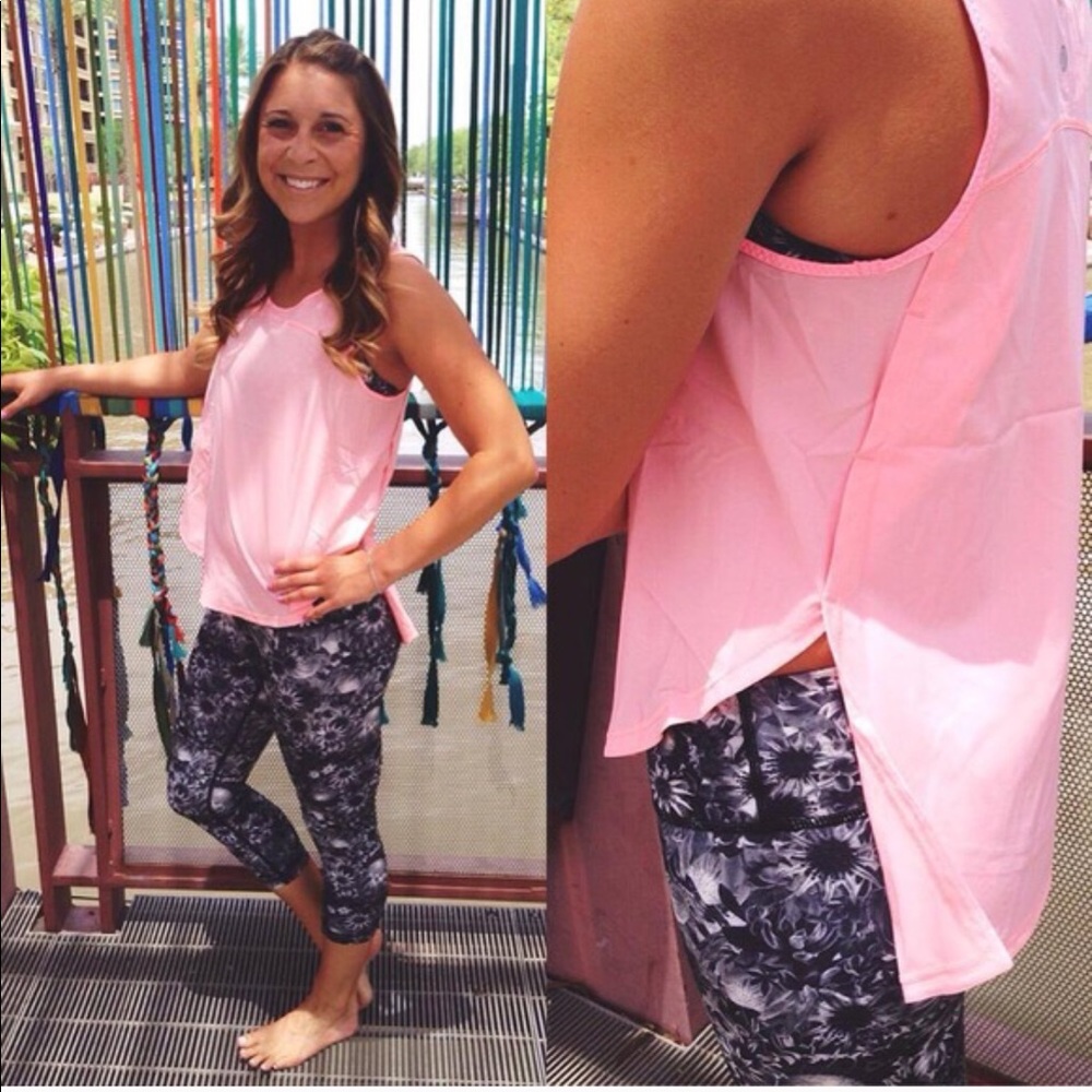 lululemon coral athletic top