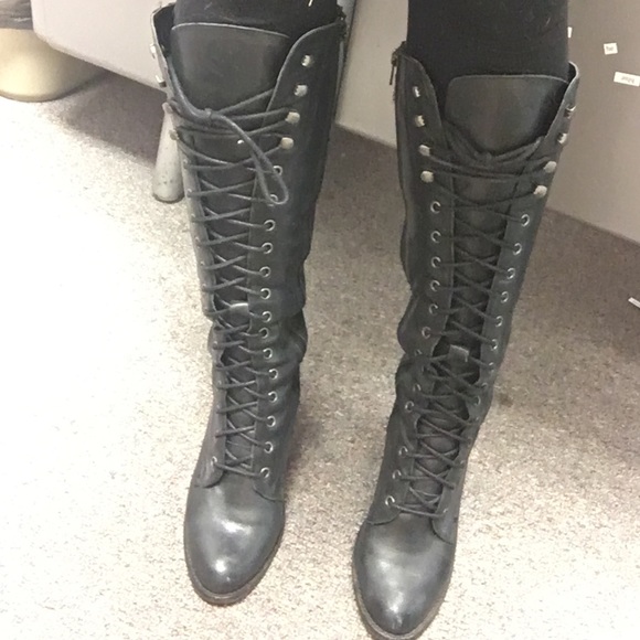 Steve Madden Nitemare Lace-Up Boots - Picture 2 of 4