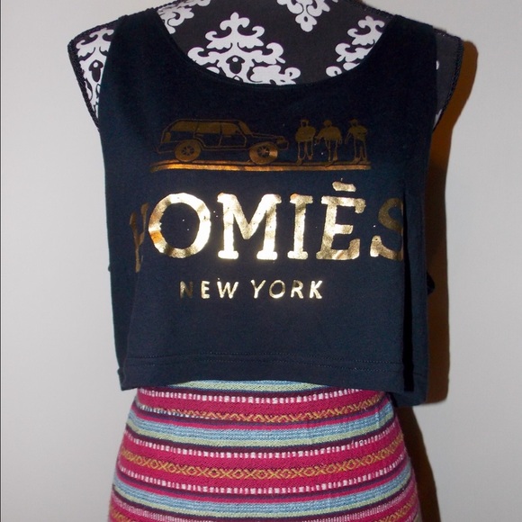 Homies Black Crop Tank