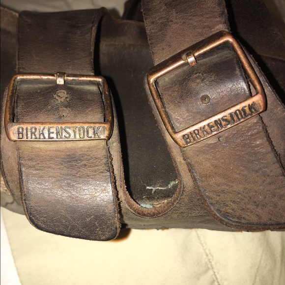 Chocolate brown Birkenstocks