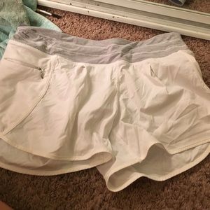 Lulu lemon white shorts!