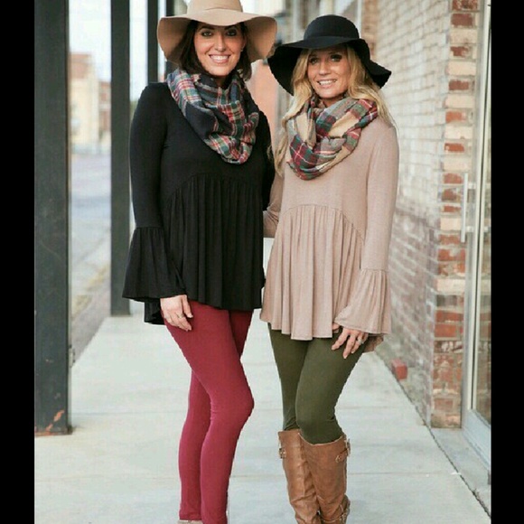 •Burgundy Leggings• - Picture 3 of 3