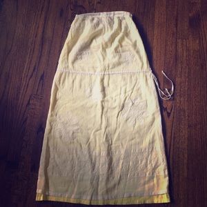 Trina Turk Yellow Strapless Size 6 Dresa