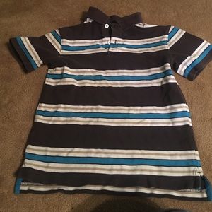 Boys brown striped shirt size 8