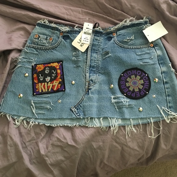 LF denim skirt
