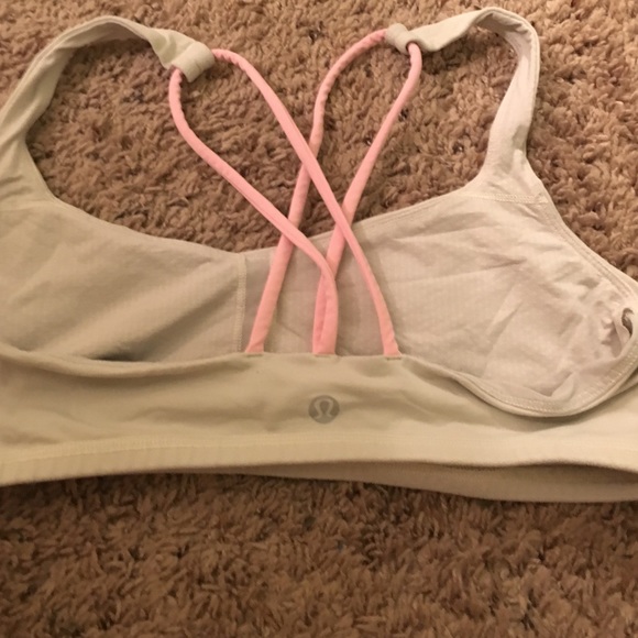Off white and peach lulu lemon sports bra!