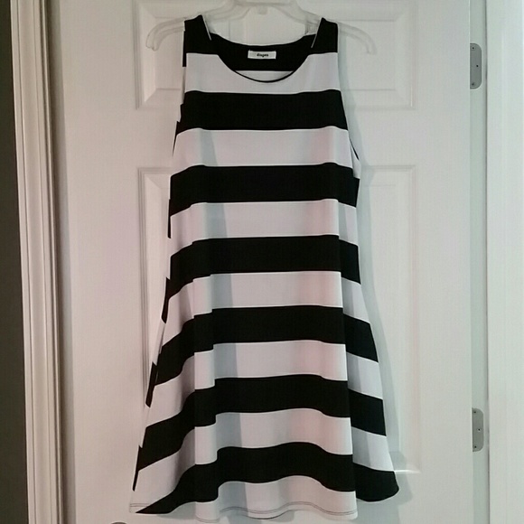 Striped shift dress
