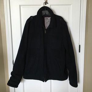 Retro men's wool blend coat!!