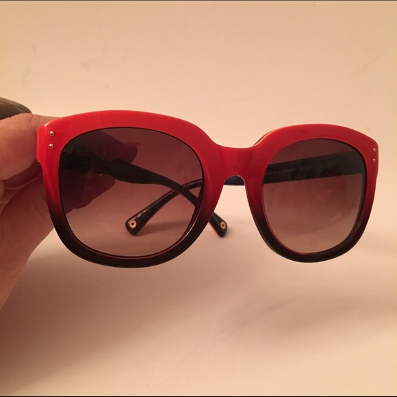 Coach red sunglasses - Picture 2 of 4
