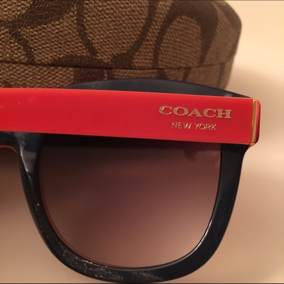 Coach red sunglasses - Picture 3 of 4