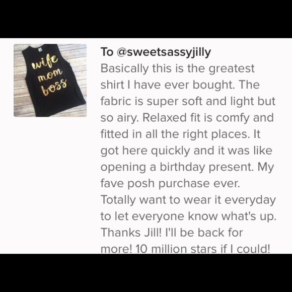 Small-Large Wife Mom Boss Muscle Tee - Picture 4 of 4