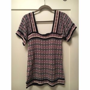 Marc by Marc Jacobs Sweater Knit Print Top