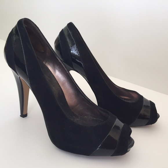 Nine West Black Peep Toe Pumps