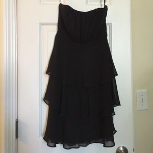 Black strapless White House Black Market dress