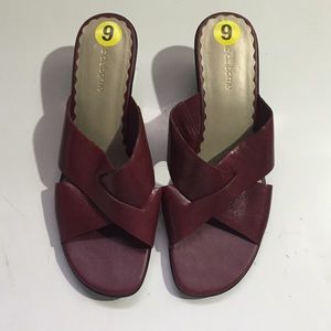 Burgundy Sandals