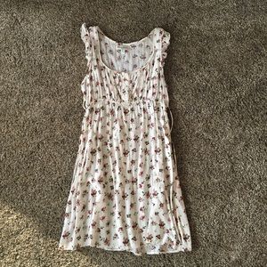 Flower printed babydoll dress
