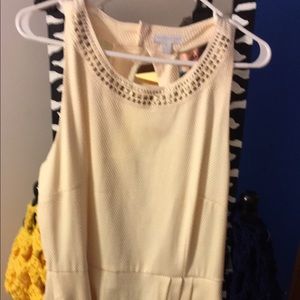 Cream color NY & Co dress