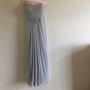 Sea glass blue chiffon formal dress