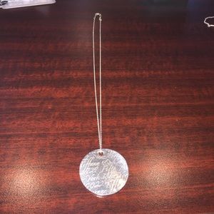 Authentic Tiffany & Co. Notes Round Necklace