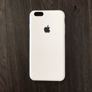 Apple White Iphone 6 Plus Silicone Case