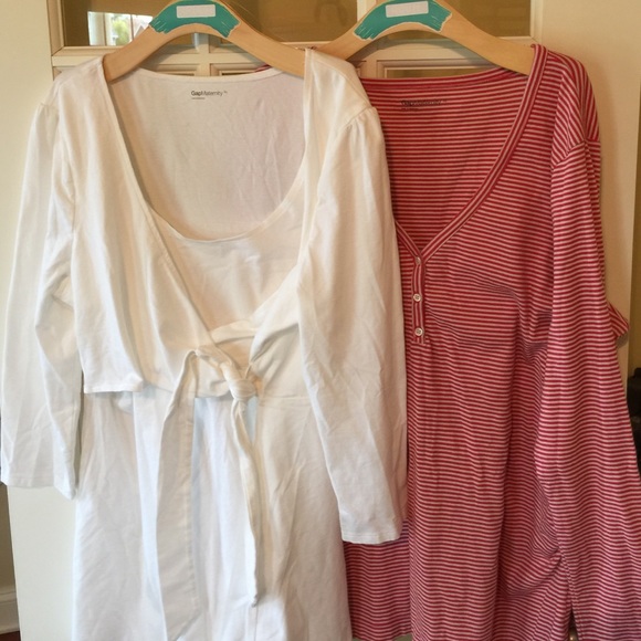 Two Gap Maternity long sleeve shirts