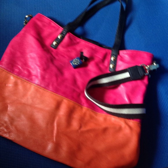 Pink and orange Jessica Simpson tote