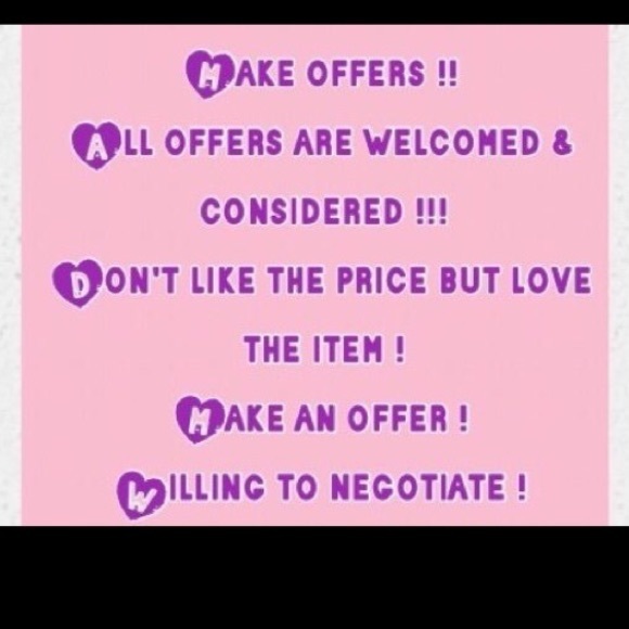 Offers are welcomed!!!