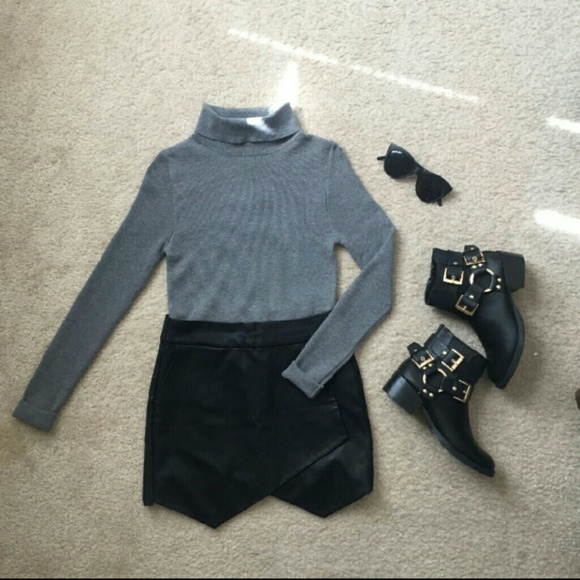 F21 Faux Leather Skirt