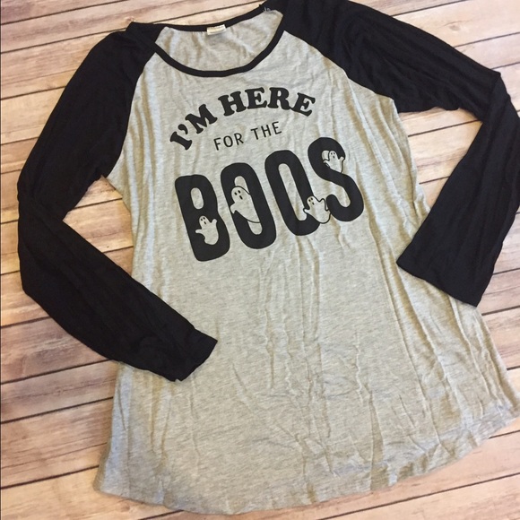 🎃SALE!!! {Plus} I'm here for the boos long sleeve - Picture 2 of 3