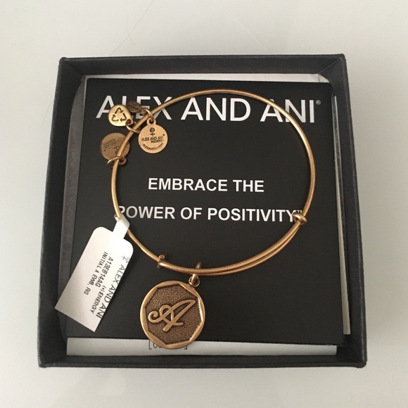 Initial "A" Alex and Ani Bracelet